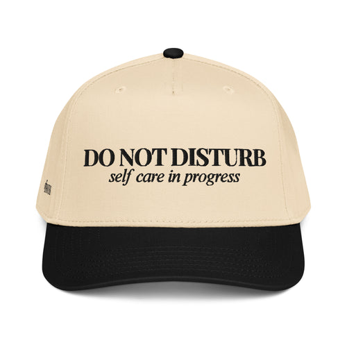 Do Not Disturb black and natural trucker hat by Off Hours