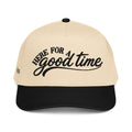Here For A Good Time black and natural trucker hat by Off Hours