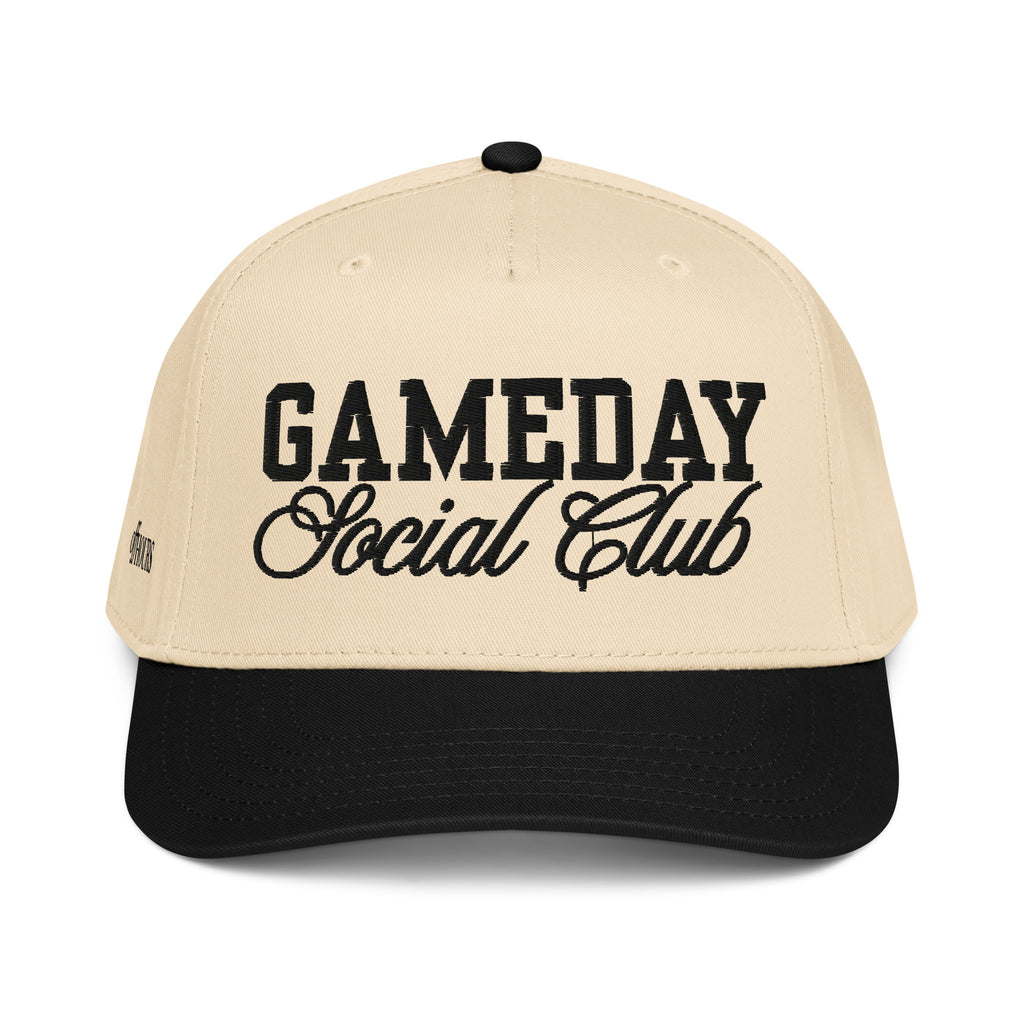 Gameday Social Club black and natural trucker hat by Off Hours