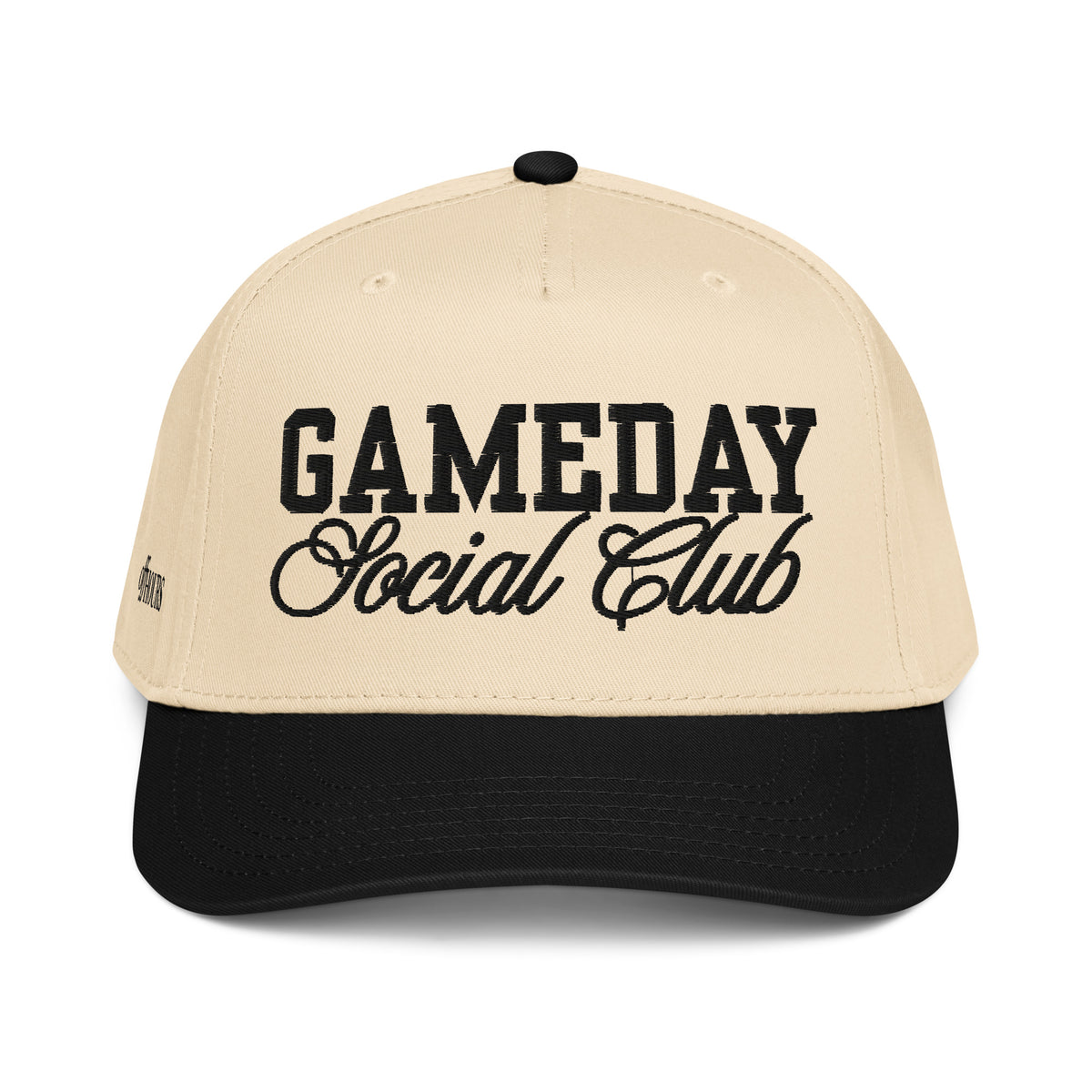 Gameday Social Club black and natural trucker hat by Off Hours