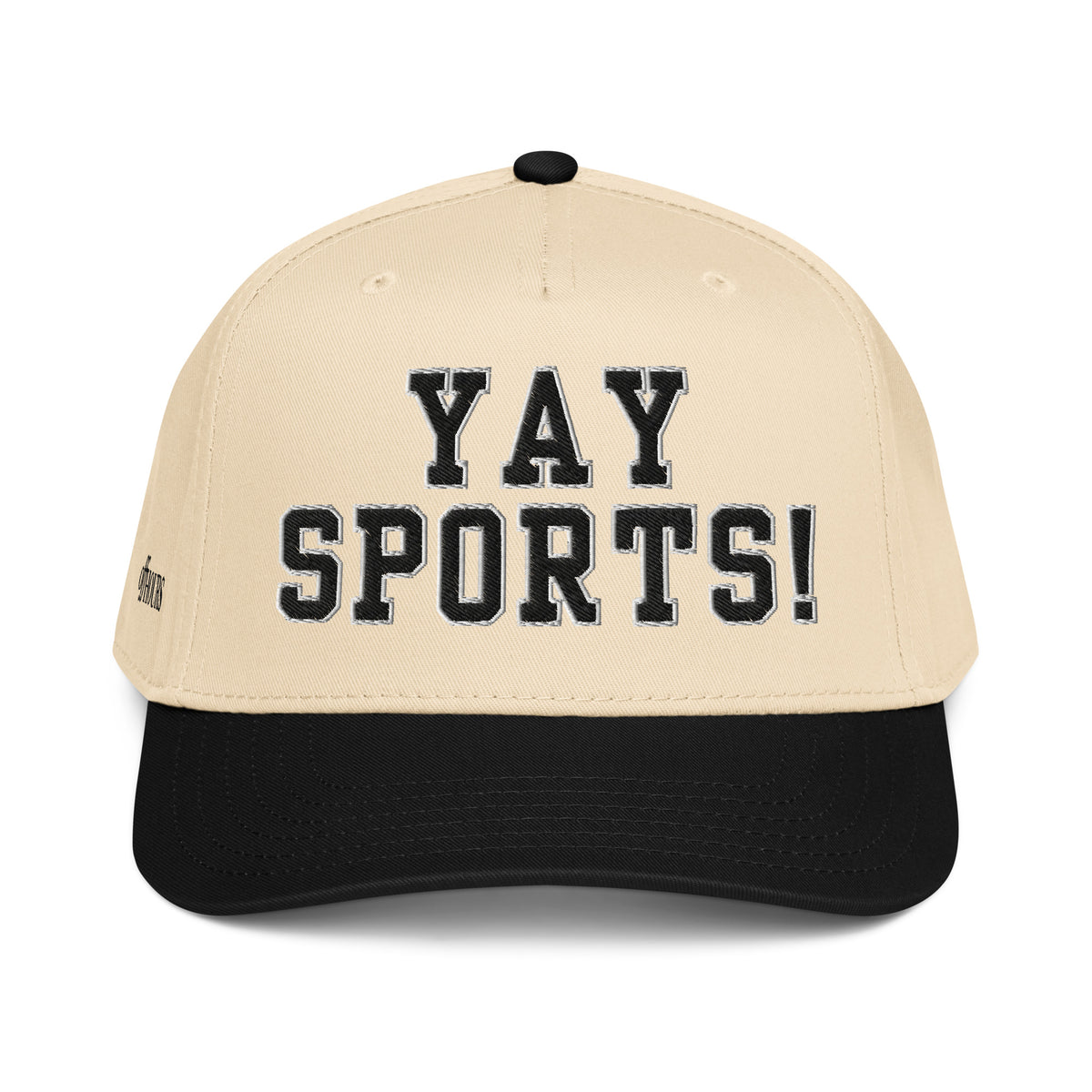 Yay Sports! black and natural trucker hat by Off Hours