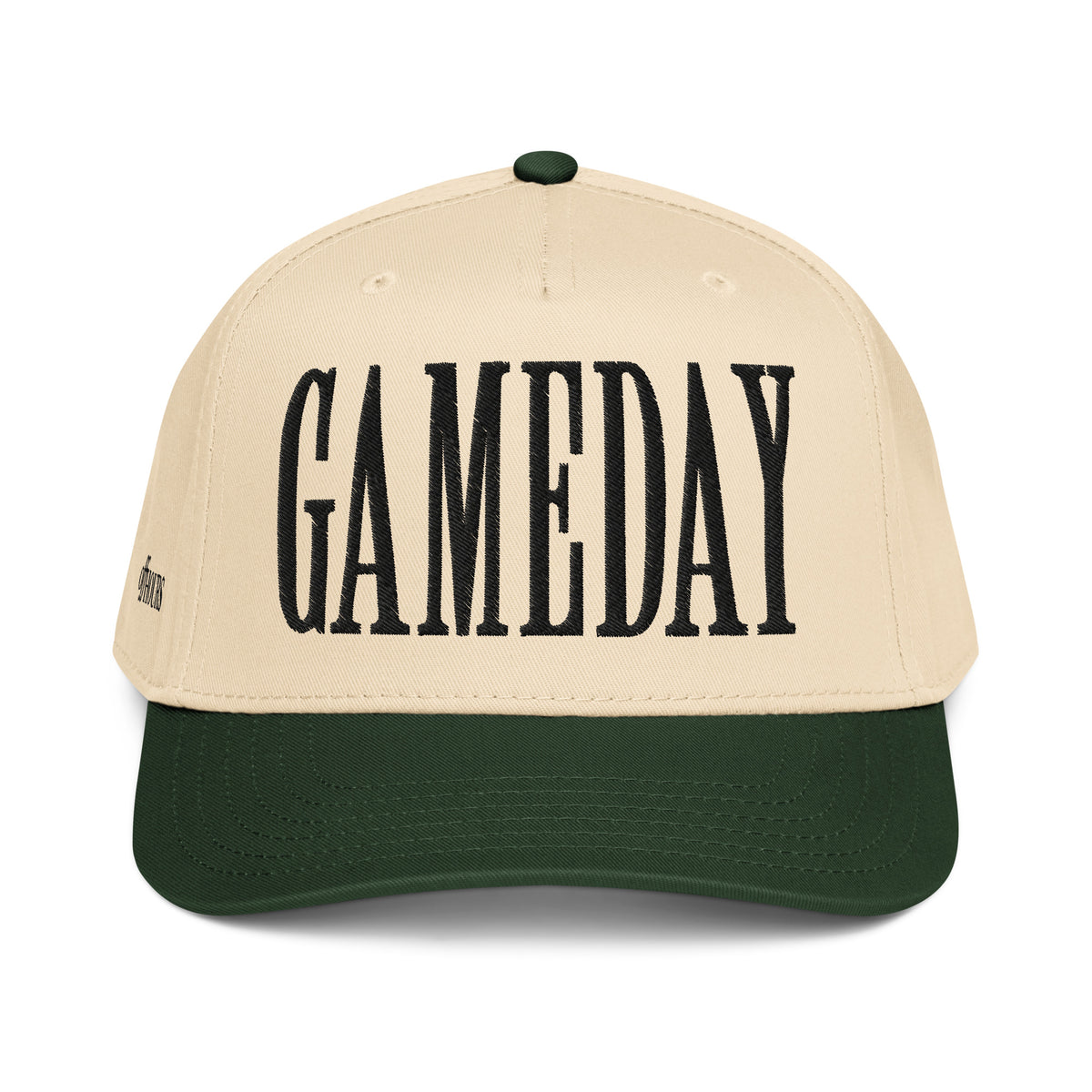 Gameday hat green and natural trucker hat by Off Hours