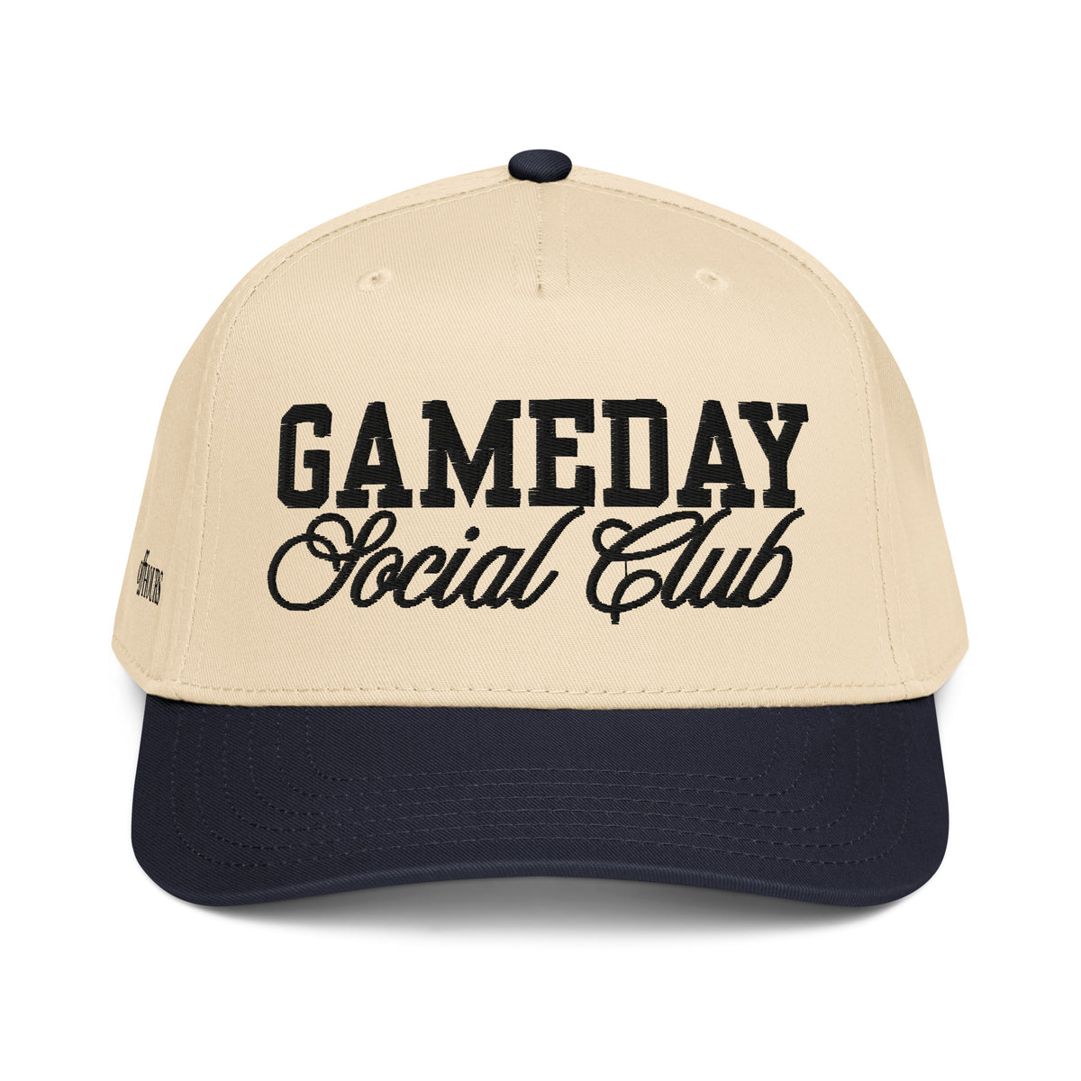Gameday Social Club navy and natural trucker hat by Off Hours