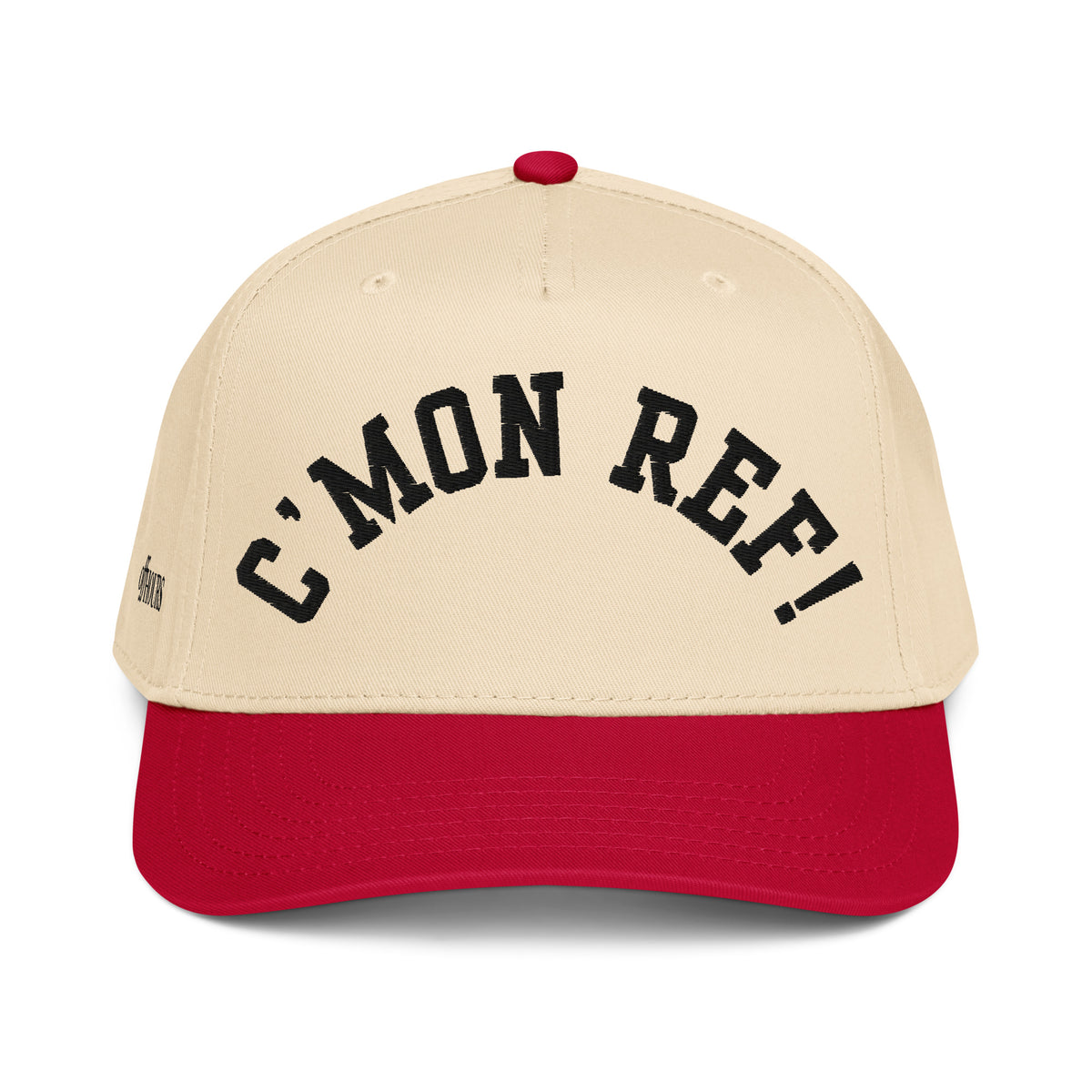 C'MON REF red and natural trucker hat by Off Hours