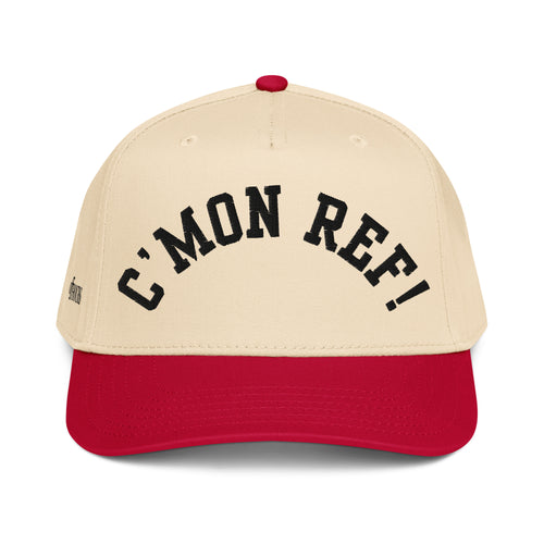 C'MON REF red and natural trucker hat by Off Hours