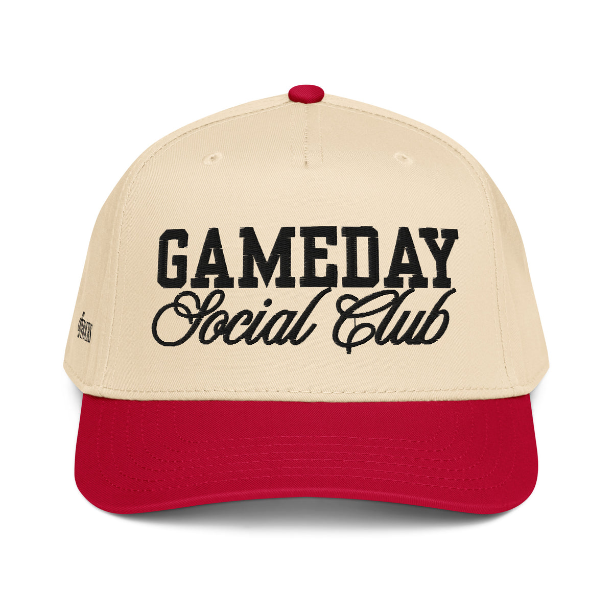 Gameday Social Club red and natural trucker hat by Off Hours