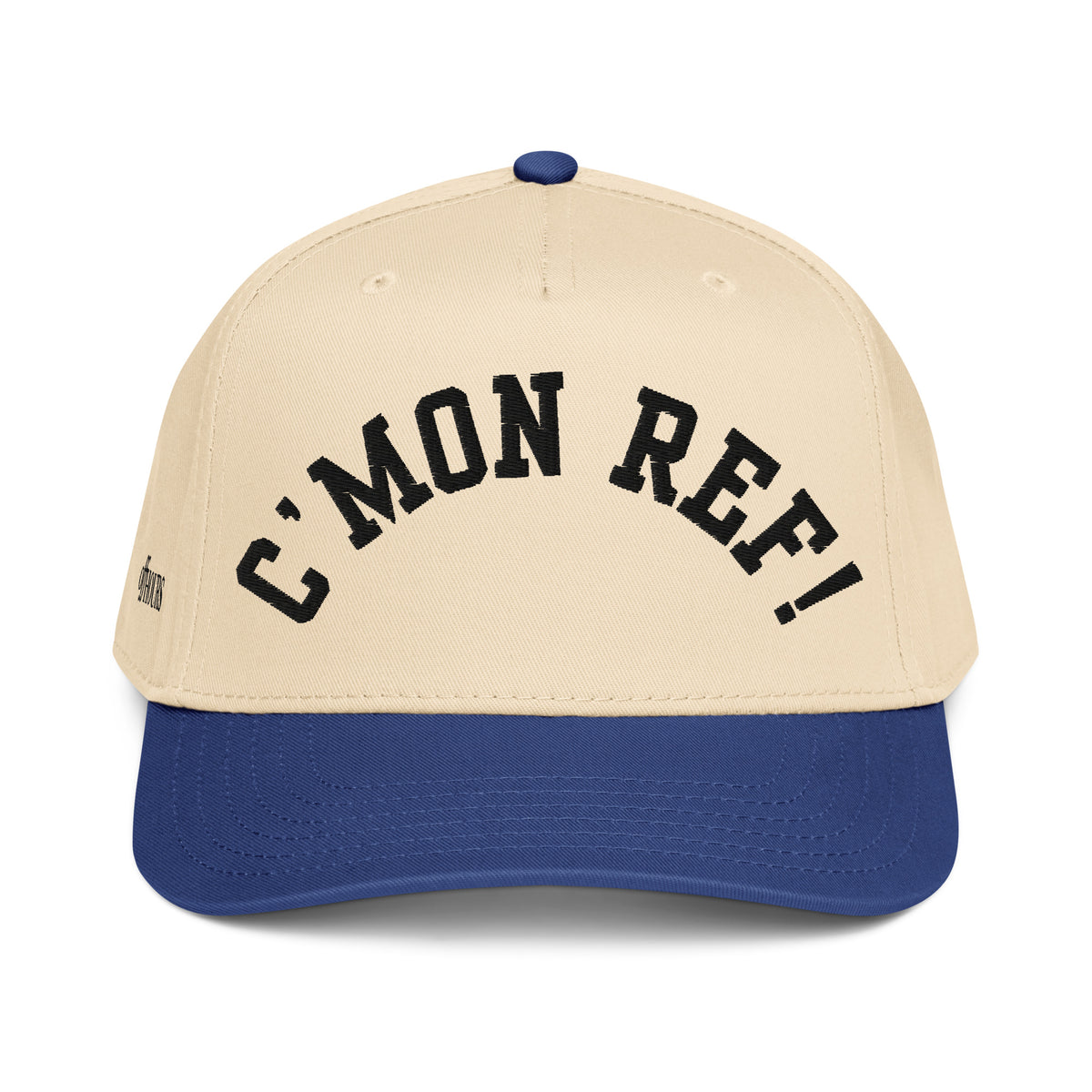 C'MON REF blue and natural trucker hat by Off Hours