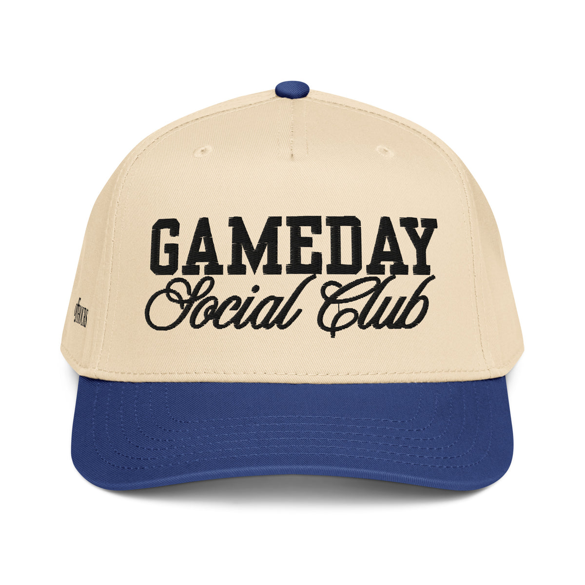 Gameday Social Club blue and natural trucker hat by Off Hours
